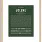 Jolene | Name Art Print