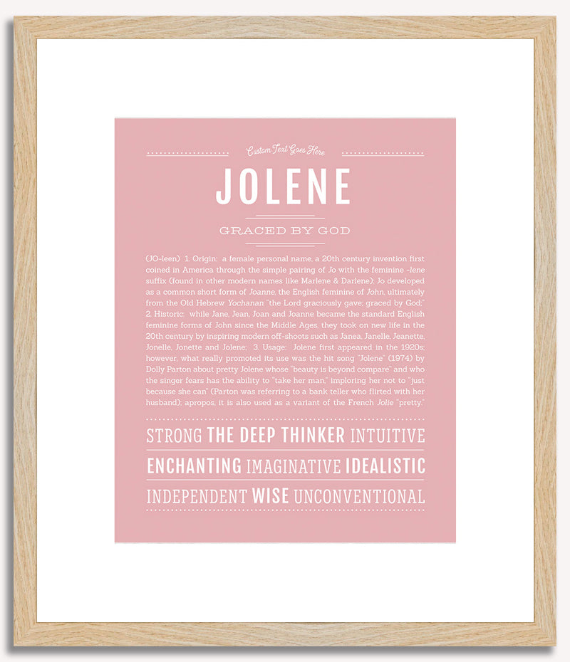 Jolene | Name Art Print