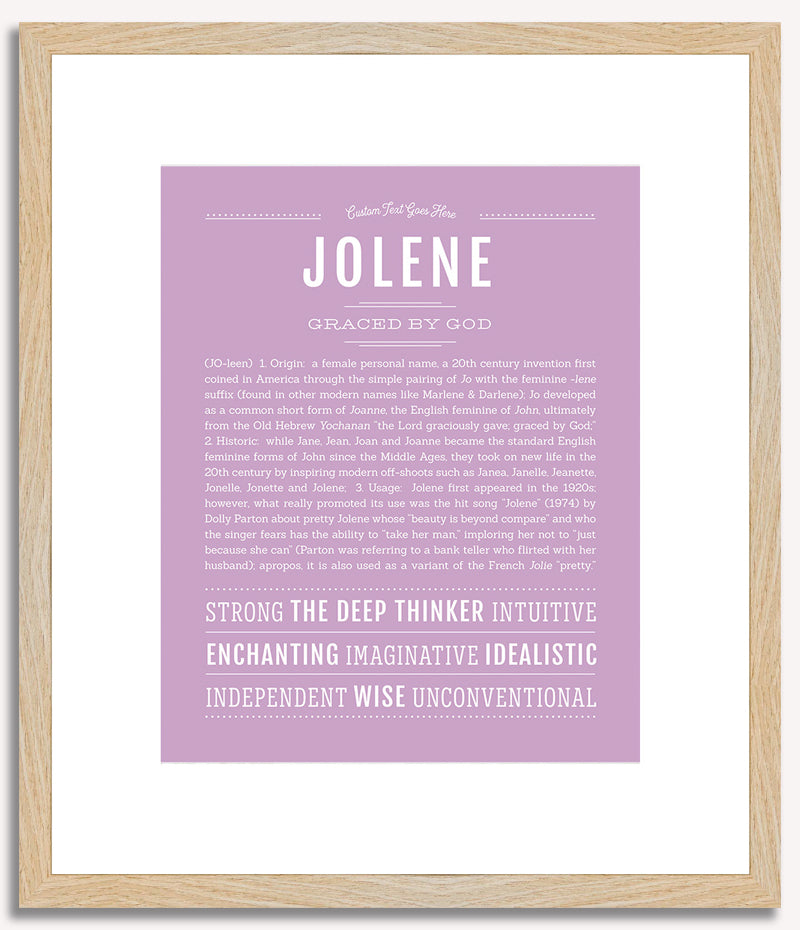 Jolene | Name Art Print