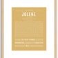 Jolene | Name Art Print