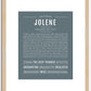 Jolene | Name Art Print