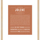 Jolene | Name Art Print