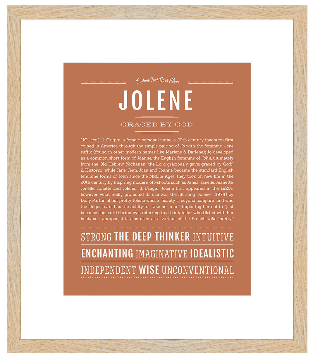 Jolene | Name Art Print