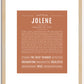 Jolene | Name Art Print