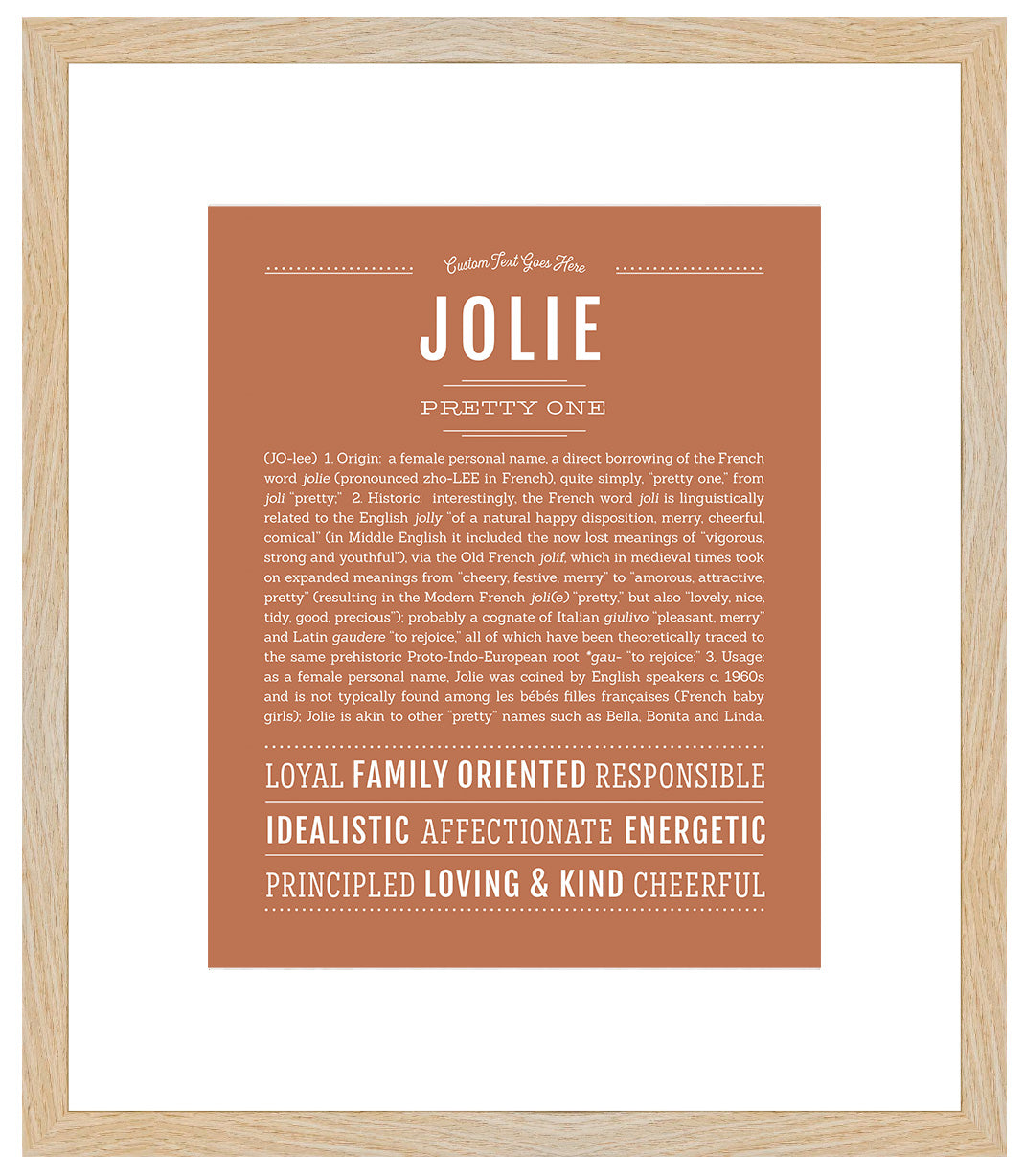 Jolie | Name Art Print