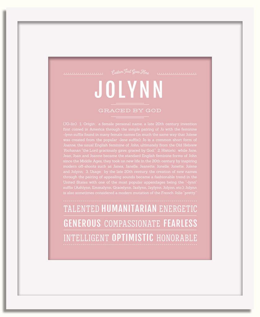 Frame Options | Dusty Rose | White Frame, Matted