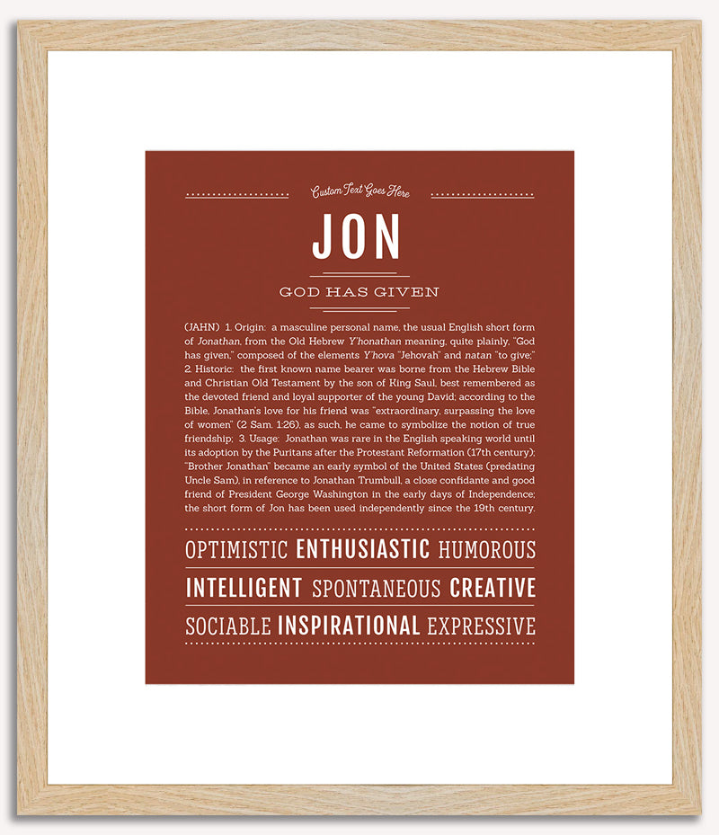 Jon | Name Art Print