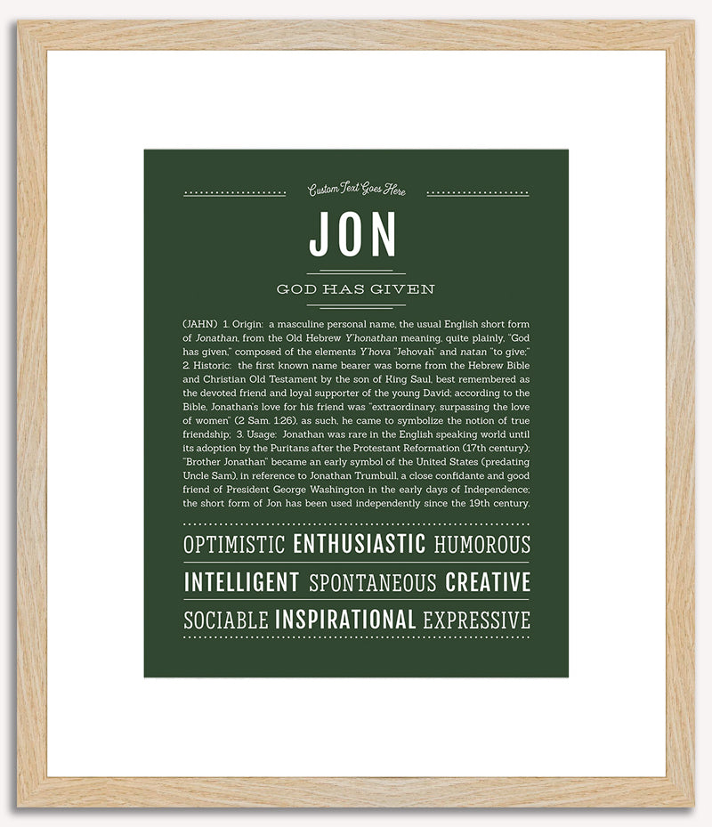 Jon | Name Art Print