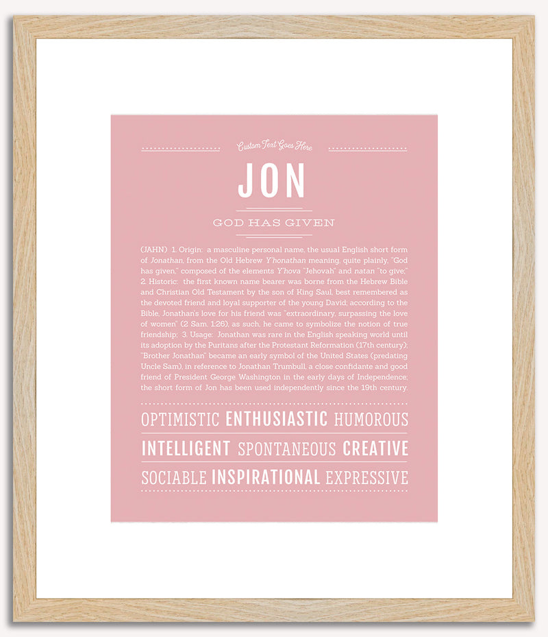 Jon | Name Art Print