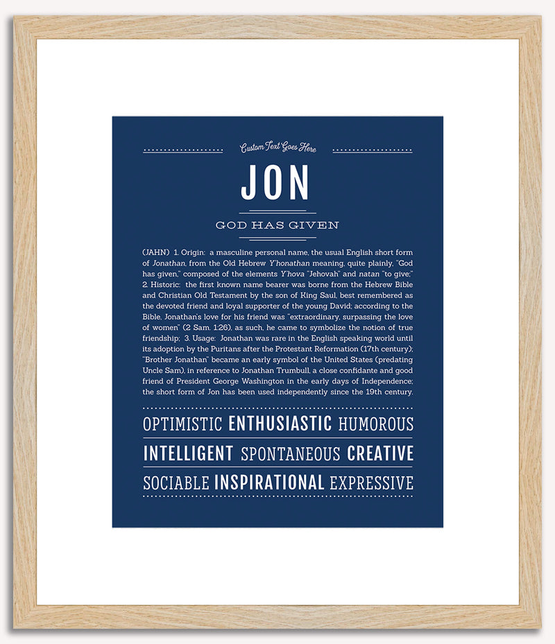 Jon | Name Art Print