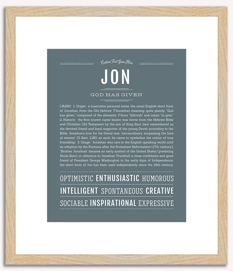 Jon | Name Art Print