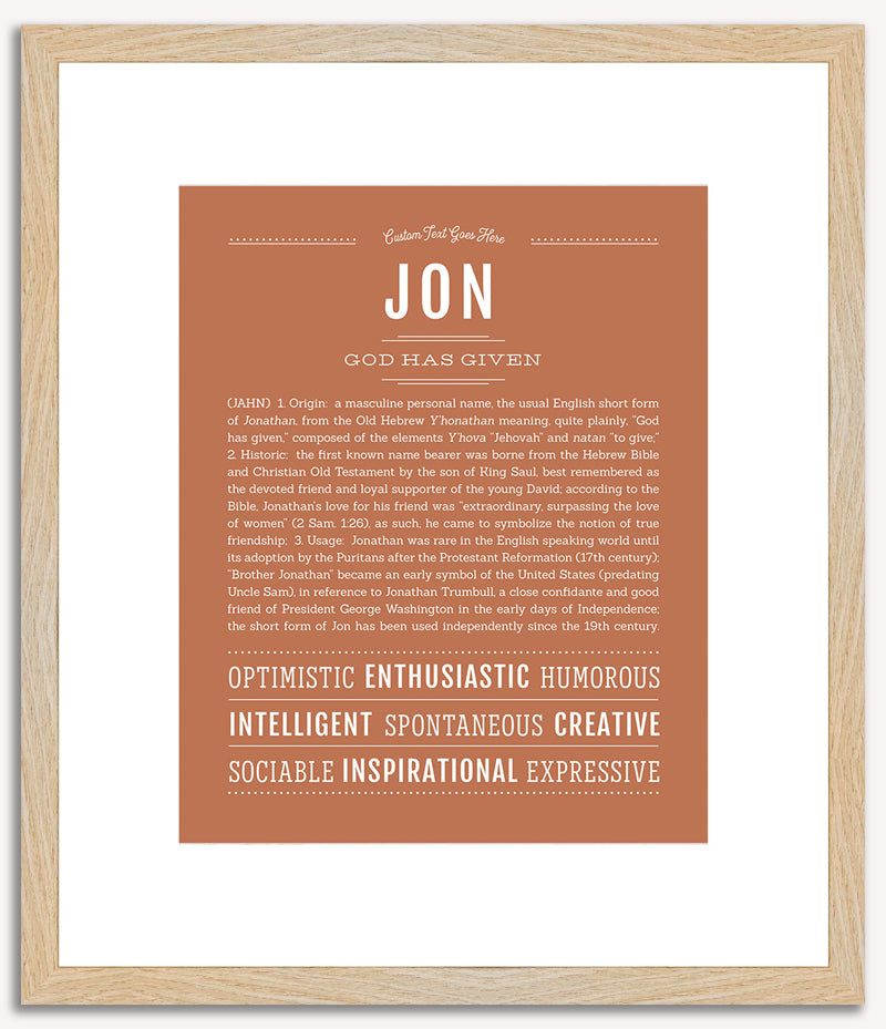 Jon | Name Art Print