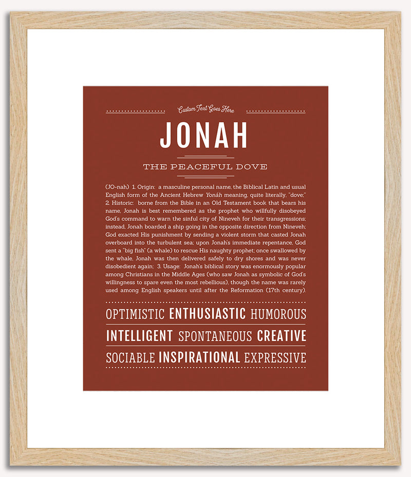 Jonah | Name Art Print