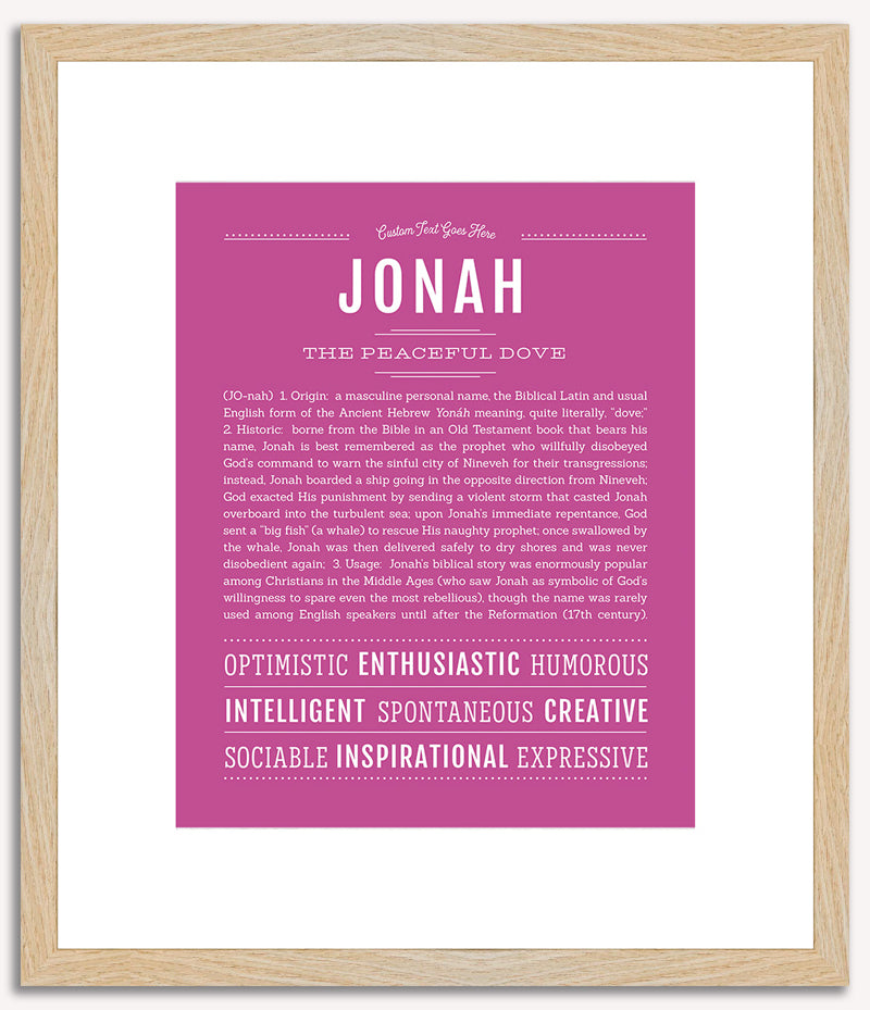 Jonah | Name Art Print