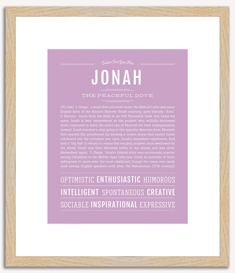 Jonah | Name Art Print