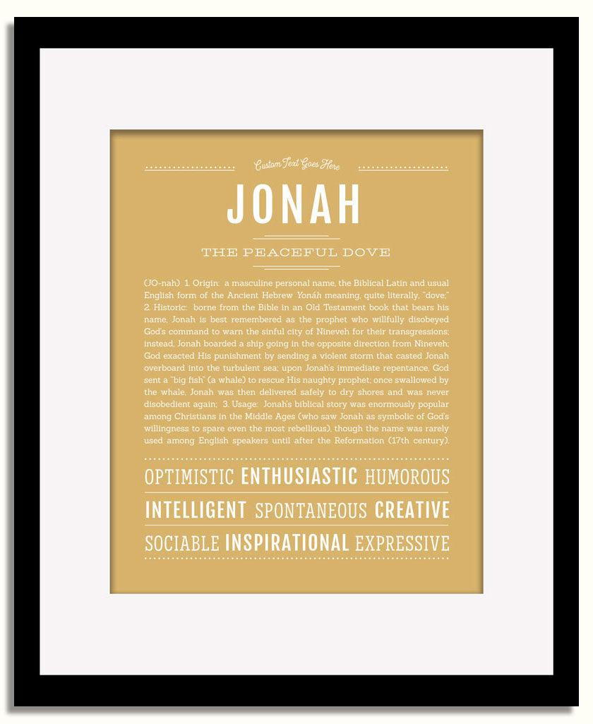 Frame Options | Matte Gold | Black Frame, Matted