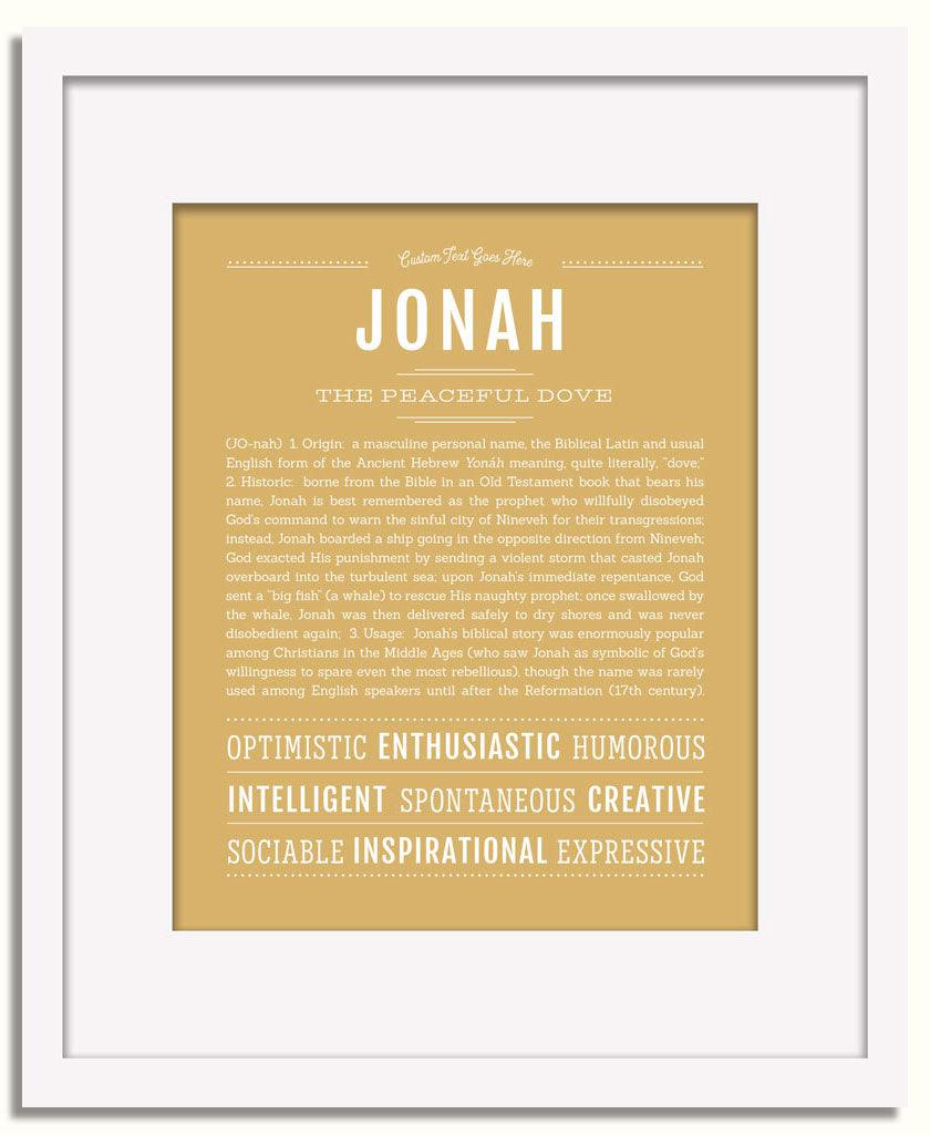 Frame Options | Matte Gold | White Frame, Matted