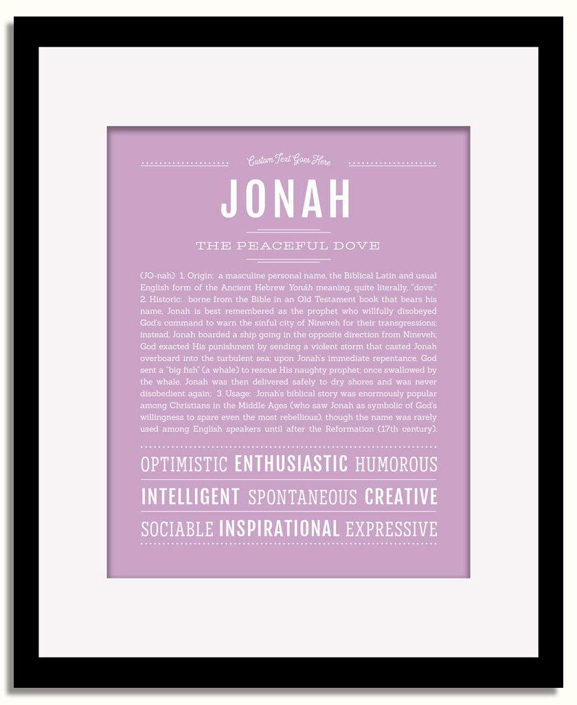 Frame Options | Lilac | Black Frame, Matted