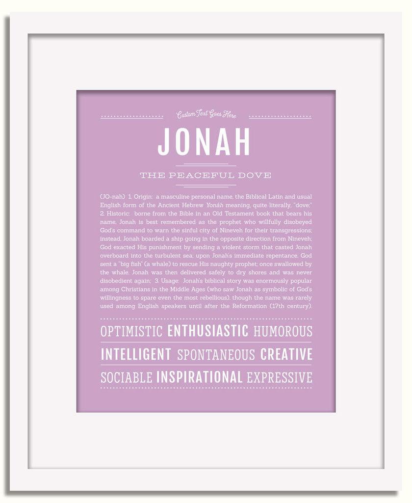 Frame Options | Lilac | White Frame, Matted