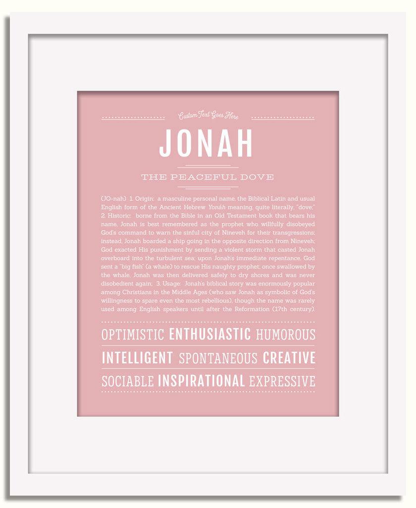 Frame Options | Dusty Rose | White Frame, Matted