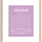 Jonathan | Name Art Print