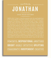 Jonathan | Name Art Print – Name Stories