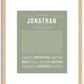 Jonathan | Name Art Print