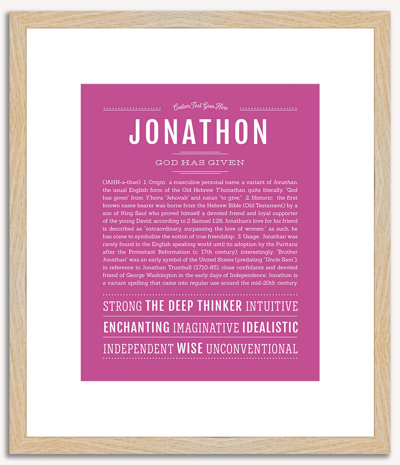 Jonathon | Name Art Print