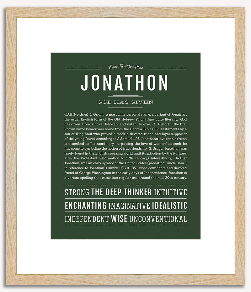 Jonathon | Name Art Print