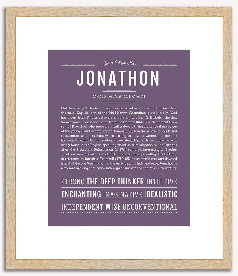 Jonathon | Name Art Print