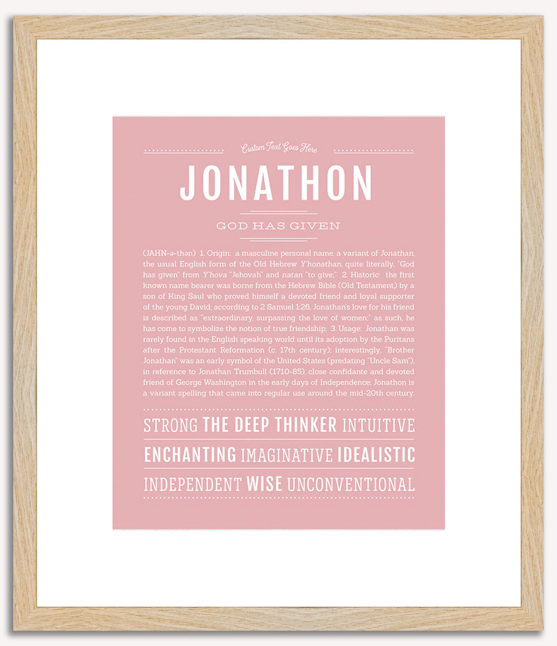 Jonathon | Name Art Print