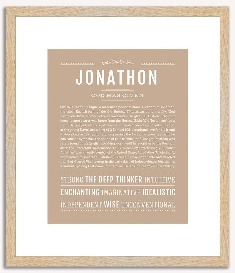 Jonathon | Name Art Print