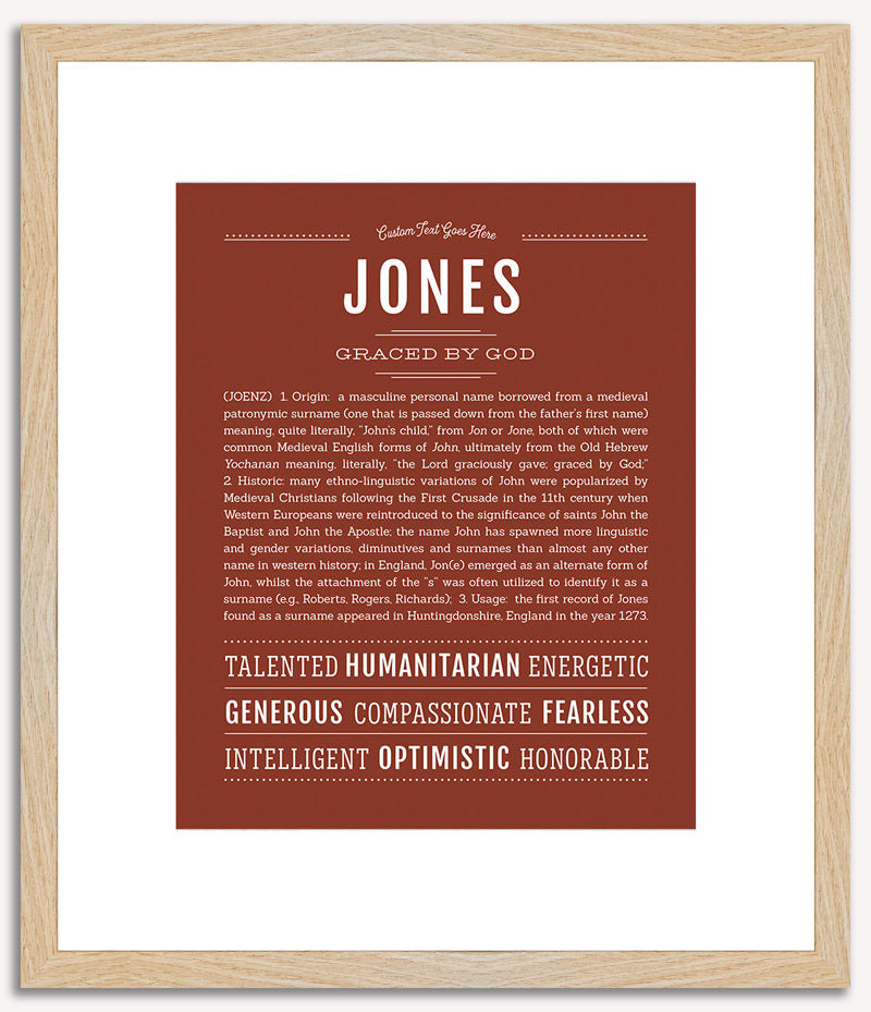 Jones | Name Art Print