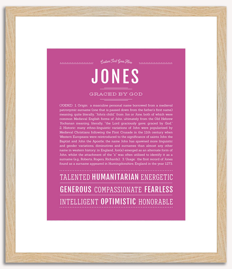 Jones | Name Art Print