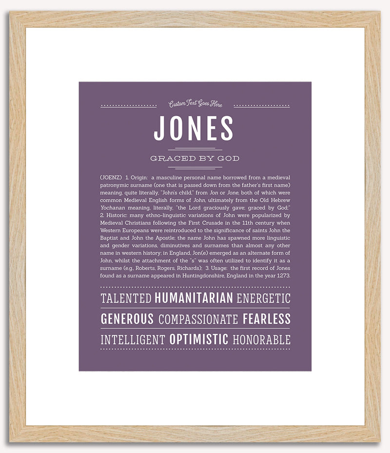 Jones | Name Art Print