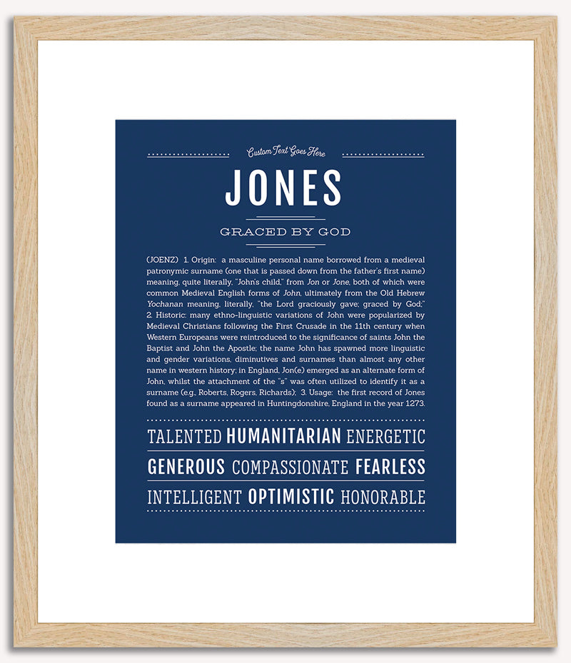 Jones | Name Art Print