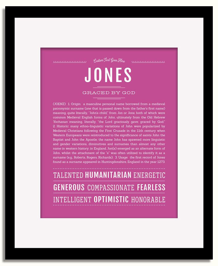 Frame Options | Dark Pink | Black Frame, Matted