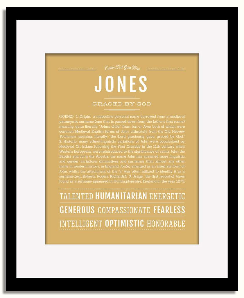 Frame Options | Matte Gold | Black Frame, Matted