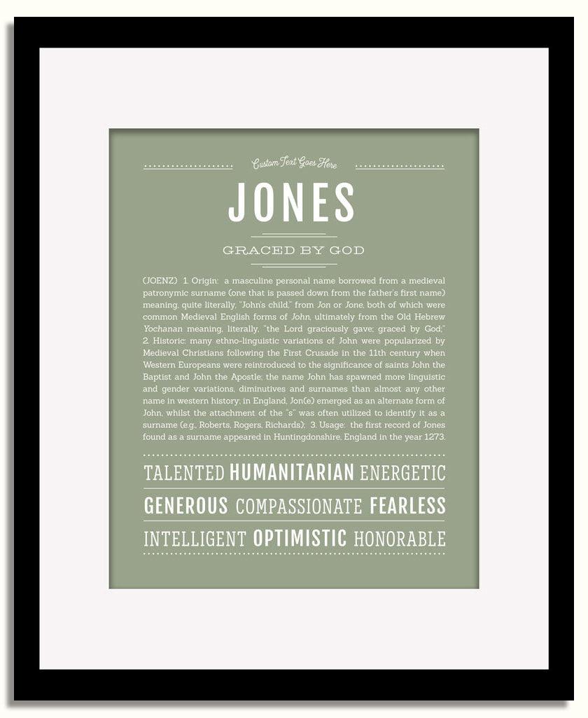 Frame Options | Sage | Black Frame, Matted