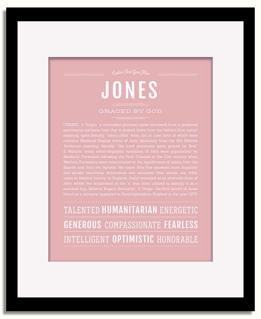 Frame Options | Dusty Rose | Black Frame, Matted