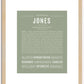 Jones | Name Art Print