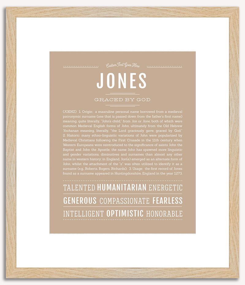 Jones | Name Art Print