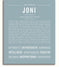 Joni | Name Art Print – Name Stories