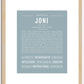 Joni | Name Art Print