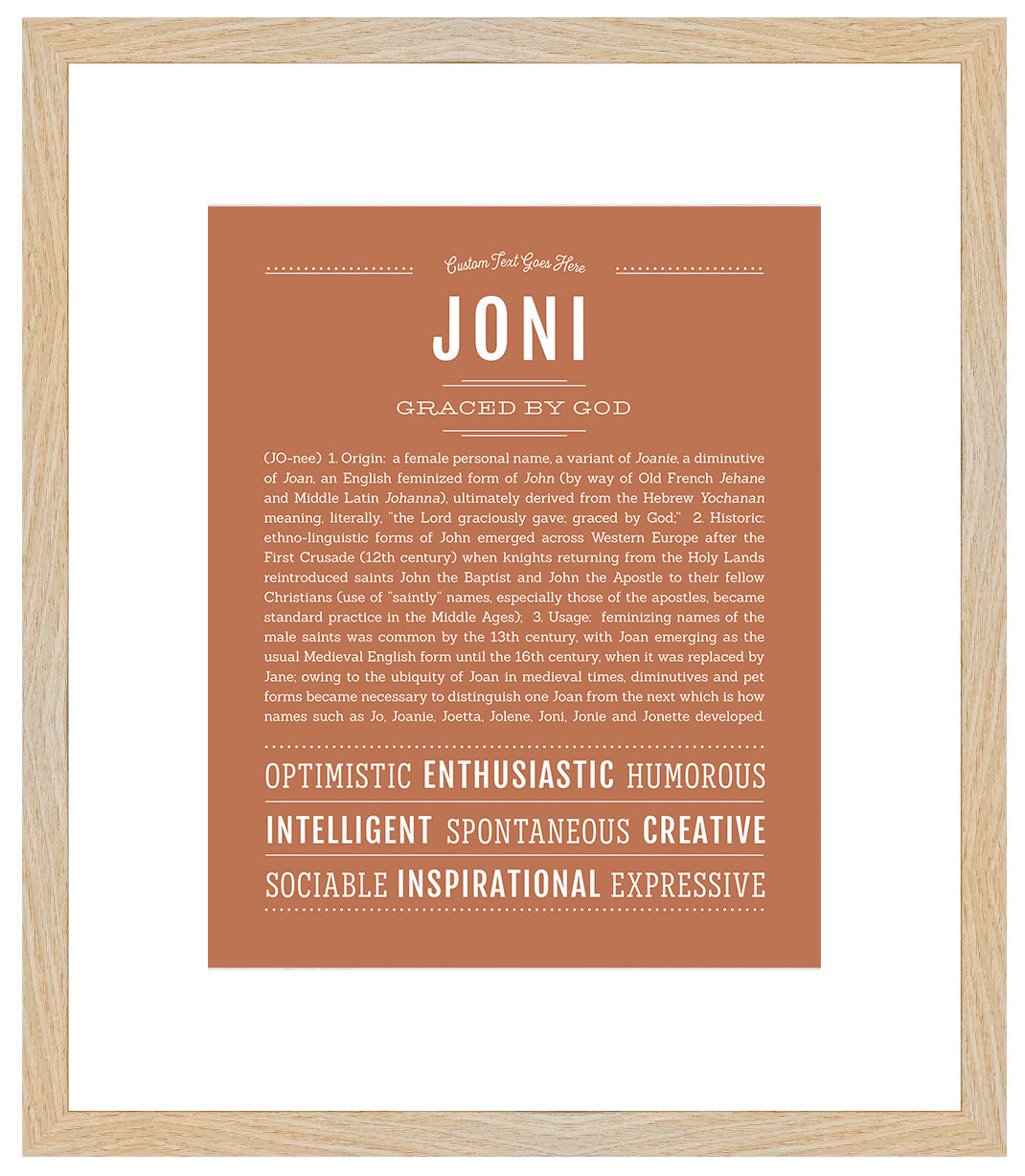 Joni | Name Art Print