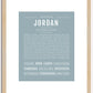 Jordan (female) | Name Art Print