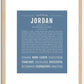 Jordan (female) | Name Art Print