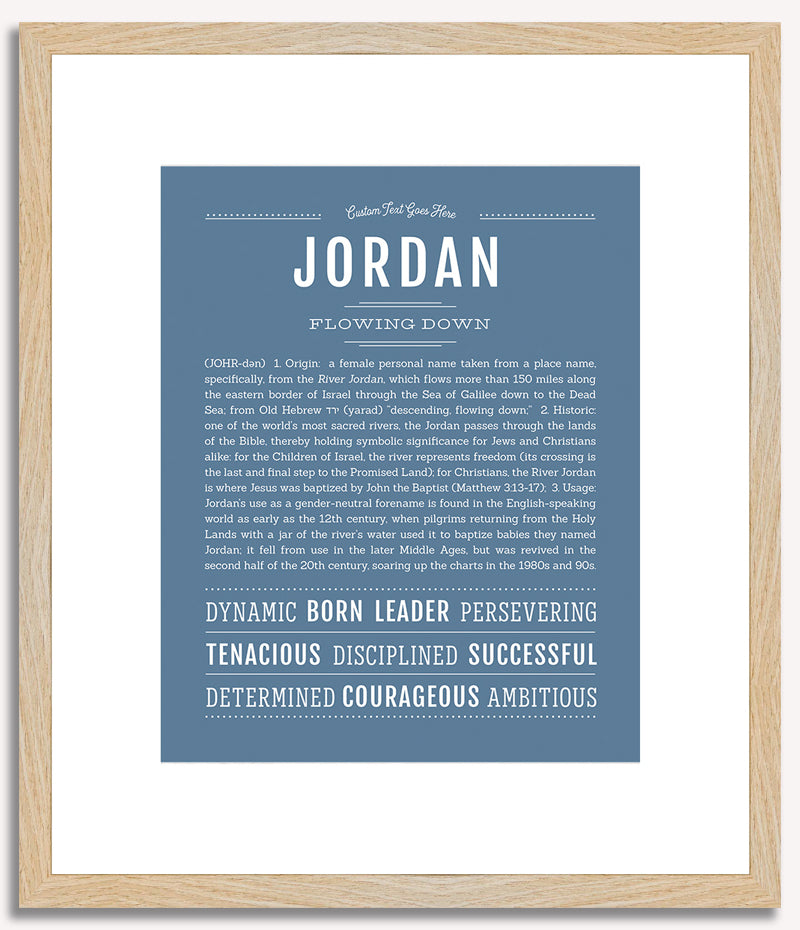 Jordan (female) | Name Art Print