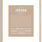 Jordan (female) | Name Art Print