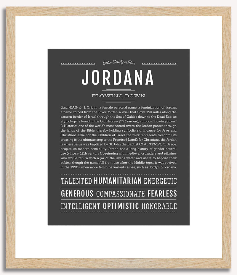 Jordana | Name Art Print